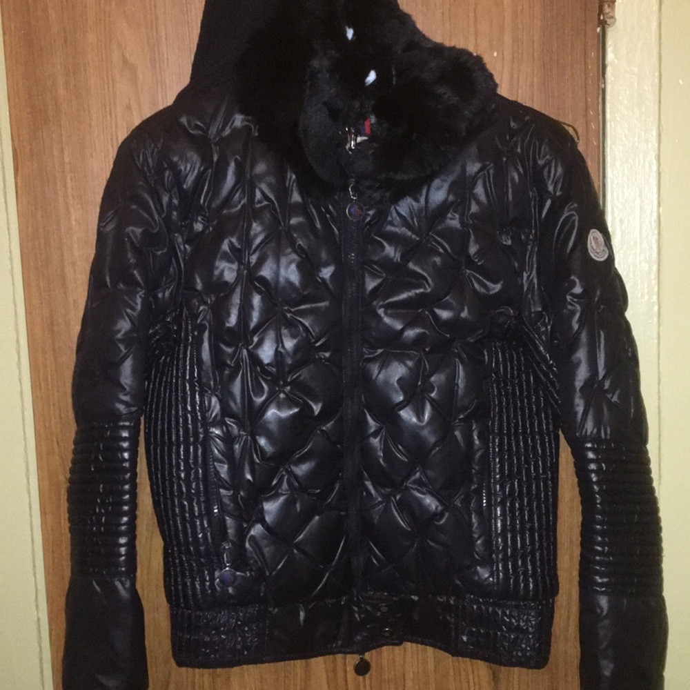 Moncler puffer coat with fur